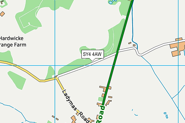 SY4 4AW map - OS VectorMap District (Ordnance Survey) SY4 4AW map - OS VectorMap District (Ordnance Survey)