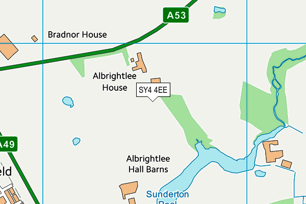 SY4 4EE map - OS VectorMap District (Ordnance Survey) SY4 4EE map - OS VectorMap District (Ordnance Survey)
