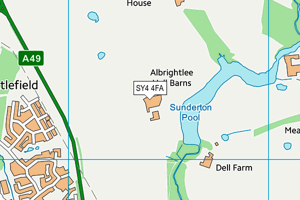 SY4 4FA map - OS VectorMap District (Ordnance Survey) SY4 4FA map - OS VectorMap District (Ordnance Survey)