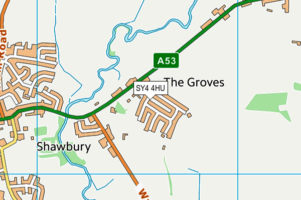 SY4 4HU map - OS VectorMap District (Ordnance Survey) SY4 4HU map - OS VectorMap District (Ordnance Survey)