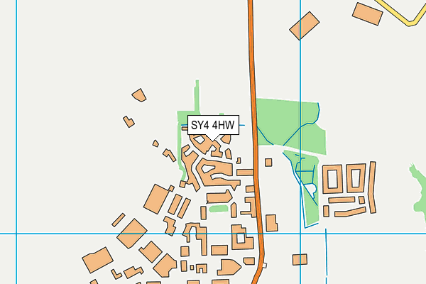 SY4 4HW map - OS VectorMap District (Ordnance Survey) SY4 4HW map - OS VectorMap District (Ordnance Survey)