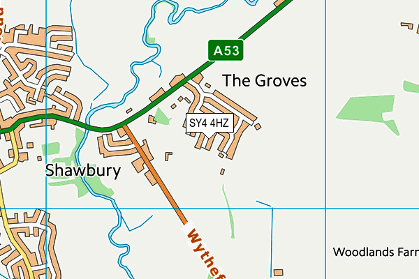 SY4 4HZ map - OS VectorMap District (Ordnance Survey) SY4 4HZ map - OS VectorMap District (Ordnance Survey)