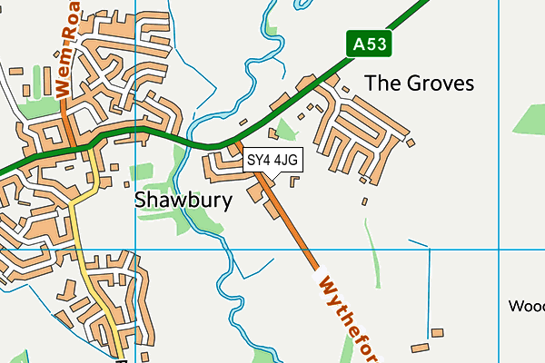 SY4 4JG map - OS VectorMap District (Ordnance Survey) SY4 4JG map - OS VectorMap District (Ordnance Survey)