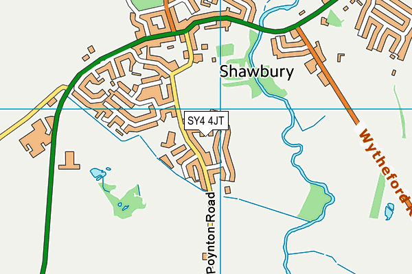 SY4 4JT map - OS VectorMap District (Ordnance Survey) SY4 4JT map - OS VectorMap District (Ordnance Survey)