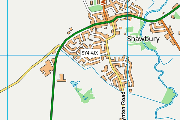 SY4 4JX map - OS VectorMap District (Ordnance Survey) SY4 4JX map - OS VectorMap District (Ordnance Survey)