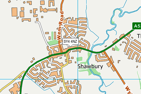 SY4 4NZ map - OS VectorMap District (Ordnance Survey) SY4 4NZ map - OS VectorMap District (Ordnance Survey)