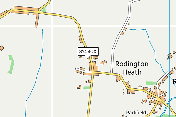SY4 4QX map - OS VectorMap District (Ordnance Survey) SY4 4QX map - OS VectorMap District (Ordnance Survey)