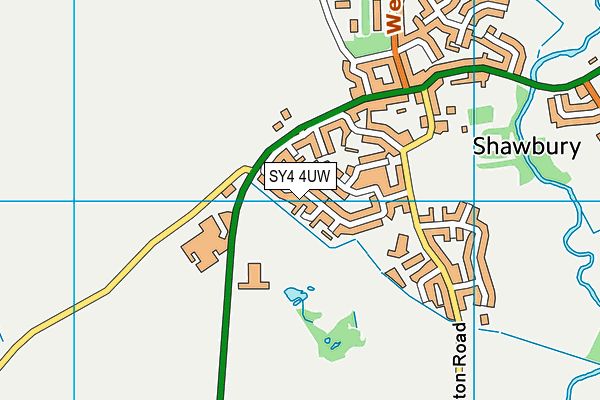 SY4 4UW map - OS VectorMap District (Ordnance Survey) SY4 4UW map - OS VectorMap District (Ordnance Survey)