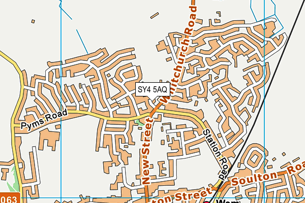 SY4 5AQ map - OS VectorMap District (Ordnance Survey)