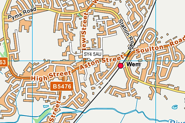 SY4 5AU map - OS VectorMap District (Ordnance Survey) SY4 5AU map - OS VectorMap District (Ordnance Survey)