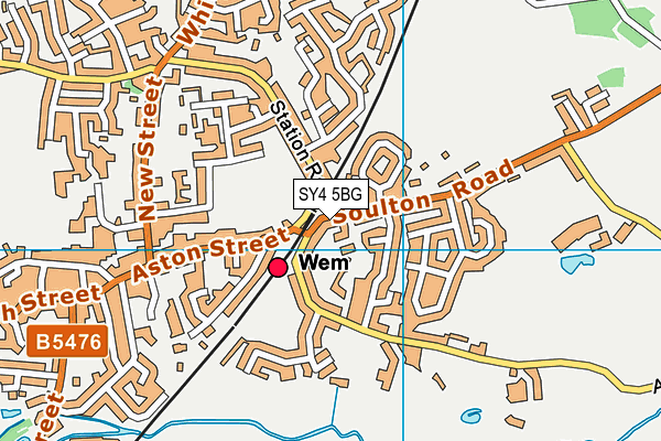 SY4 5BG map - OS VectorMap District (Ordnance Survey) SY4 5BG map - OS VectorMap District (Ordnance Survey)
