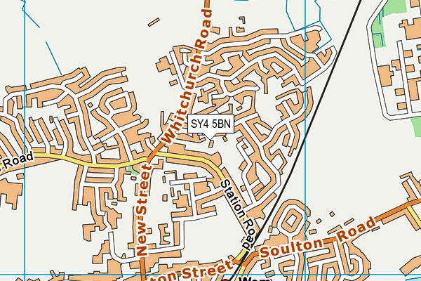 SY4 5BN map - OS VectorMap District (Ordnance Survey) SY4 5BN map - OS VectorMap District (Ordnance Survey)