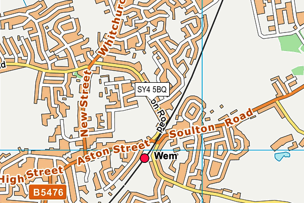 SY4 5BQ map - OS VectorMap District (Ordnance Survey) SY4 5BQ map - OS VectorMap District (Ordnance Survey)