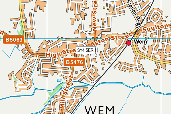 SY4 5ER map - OS VectorMap District (Ordnance Survey) SY4 5ER map - OS VectorMap District (Ordnance Survey)