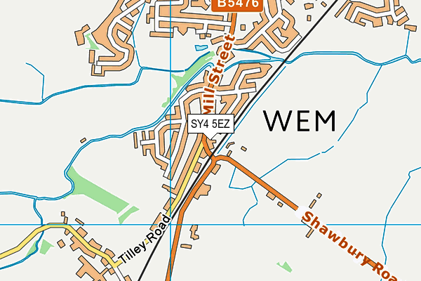 SY4 5EZ map - OS VectorMap District (Ordnance Survey) SY4 5EZ map - OS VectorMap District (Ordnance Survey)