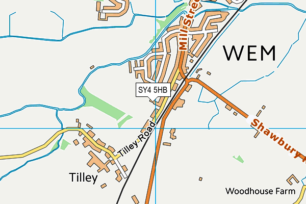 SY4 5HB map - OS VectorMap District (Ordnance Survey) SY4 5HB map - OS VectorMap District (Ordnance Survey)