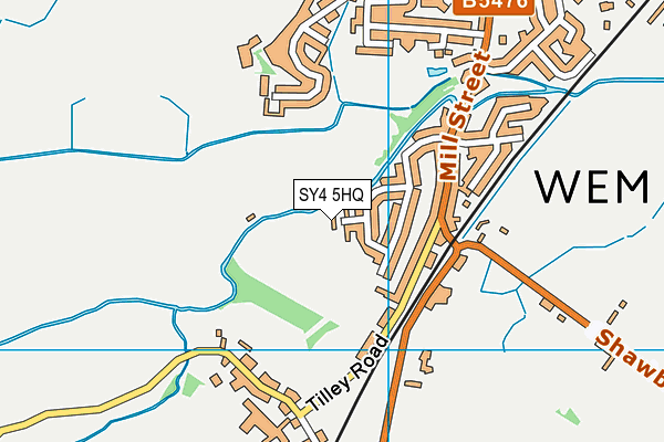 SY4 5HQ map - OS VectorMap District (Ordnance Survey) SY4 5HQ map - OS VectorMap District (Ordnance Survey)