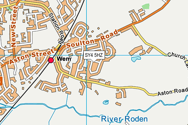 SY4 5HZ map - OS VectorMap District (Ordnance Survey) SY4 5HZ map - OS VectorMap District (Ordnance Survey)