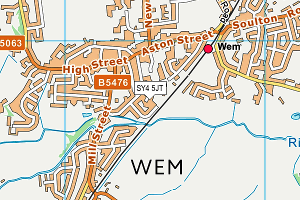 SY4 5JT map - OS VectorMap District (Ordnance Survey) SY4 5JT map - OS VectorMap District (Ordnance Survey)
