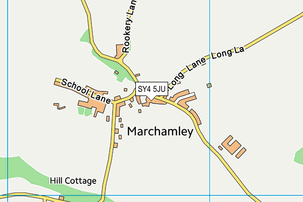 SY4 5JU map - OS VectorMap District (Ordnance Survey) SY4 5JU map - OS VectorMap District (Ordnance Survey)