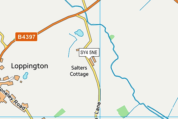 SY4 5NE map - OS VectorMap District (Ordnance Survey) SY4 5NE map - OS VectorMap District (Ordnance Survey)