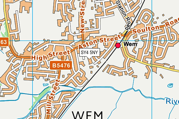 SY4 5NY map - OS VectorMap District (Ordnance Survey) SY4 5NY map - OS VectorMap District (Ordnance Survey)