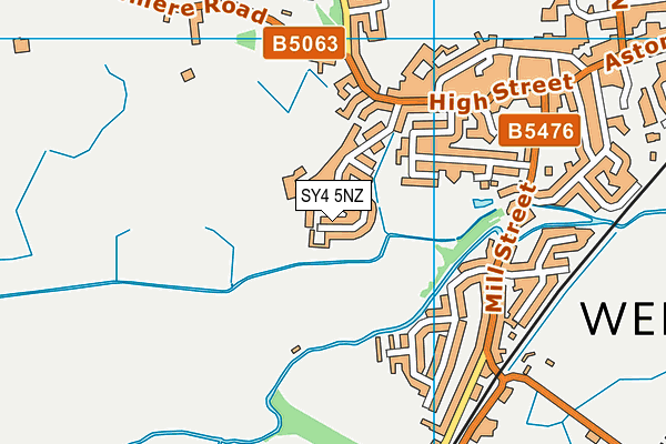 SY4 5NZ map - OS VectorMap District (Ordnance Survey) SY4 5NZ map - OS VectorMap District (Ordnance Survey)