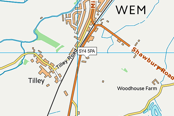 SY4 5PA map - OS VectorMap District (Ordnance Survey) SY4 5PA map - OS VectorMap District (Ordnance Survey)
