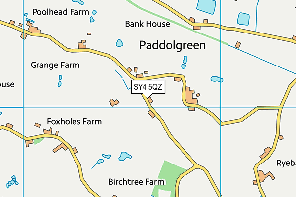 SY4 5QZ map - OS VectorMap District (Ordnance Survey) SY4 5QZ map - OS VectorMap District (Ordnance Survey)