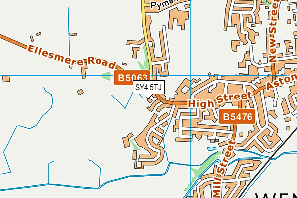 SY4 5TJ map - OS VectorMap District (Ordnance Survey) SY4 5TJ map - OS VectorMap District (Ordnance Survey)
