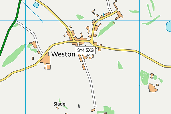 SY4 5XG map - OS VectorMap District (Ordnance Survey) SY4 5XG map - OS VectorMap District (Ordnance Survey)