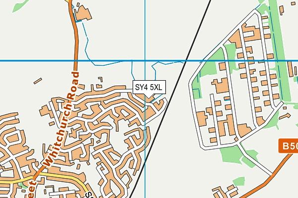 SY4 5XL map - OS VectorMap District (Ordnance Survey) SY4 5XL map - OS VectorMap District (Ordnance Survey)