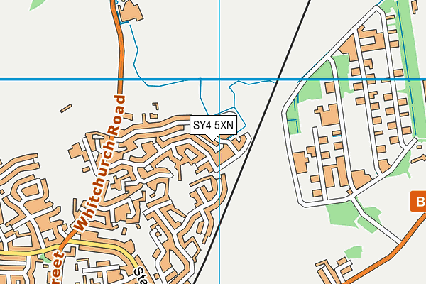 SY4 5XN map - OS VectorMap District (Ordnance Survey) SY4 5XN map - OS VectorMap District (Ordnance Survey)