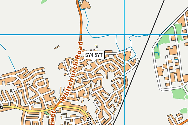 SY4 5YT map - OS VectorMap District (Ordnance Survey) SY4 5YT map - OS VectorMap District (Ordnance Survey)