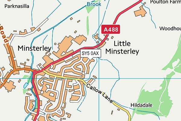 SY5 0AX map - OS VectorMap District (Ordnance Survey) SY5 0AX map - OS VectorMap District (Ordnance Survey)