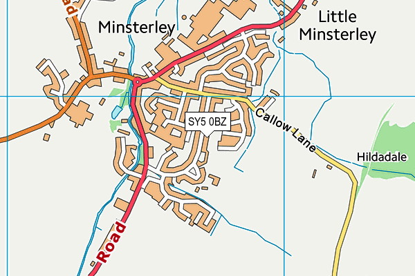 SY5 0BZ map - OS VectorMap District (Ordnance Survey) SY5 0BZ map - OS VectorMap District (Ordnance Survey)