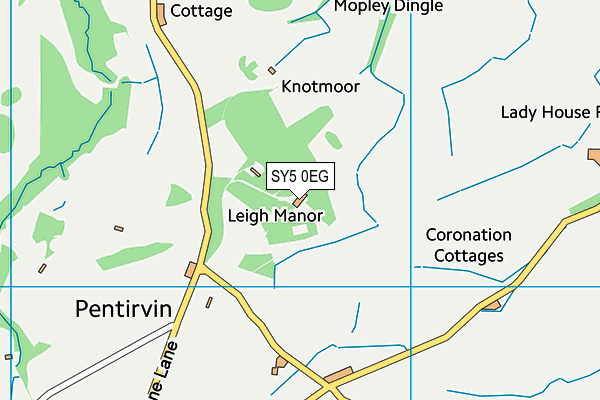 SY5 0EG map - OS VectorMap District (Ordnance Survey) SY5 0EG map - OS VectorMap District (Ordnance Survey)
