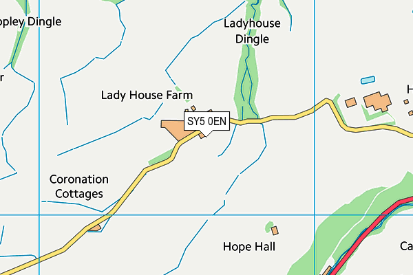 SY5 0EN map - OS VectorMap District (Ordnance Survey) SY5 0EN map - OS VectorMap District (Ordnance Survey)