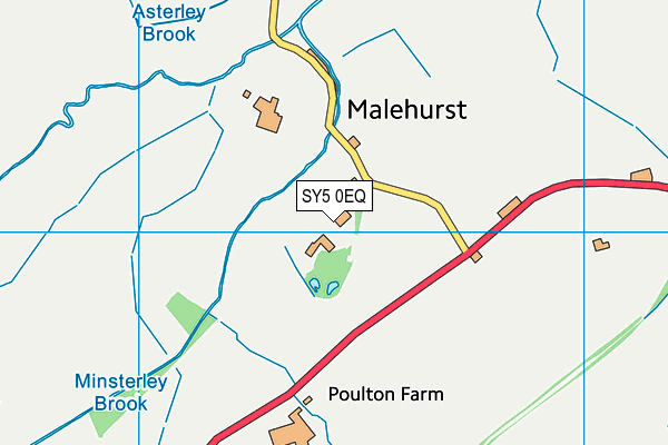 SY5 0EQ map - OS VectorMap District (Ordnance Survey)