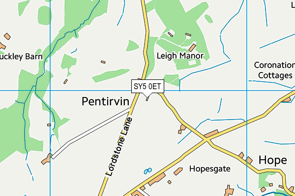 SY5 0ET map - OS VectorMap District (Ordnance Survey) SY5 0ET map - OS VectorMap District (Ordnance Survey)