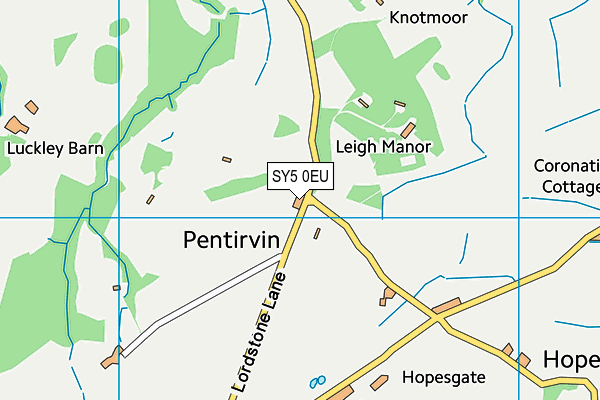 SY5 0EU map - OS VectorMap District (Ordnance Survey) SY5 0EU map - OS VectorMap District (Ordnance Survey)