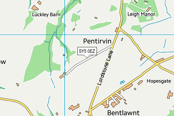 SY5 0EZ map - OS VectorMap District (Ordnance Survey) SY5 0EZ map - OS VectorMap District (Ordnance Survey)