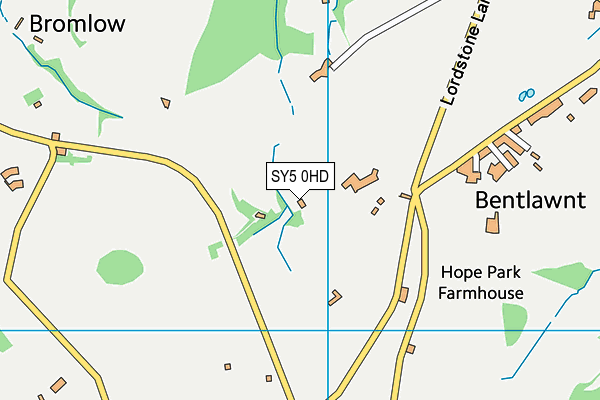 SY5 0HD map - OS VectorMap District (Ordnance Survey) SY5 0HD map - OS VectorMap District (Ordnance Survey)