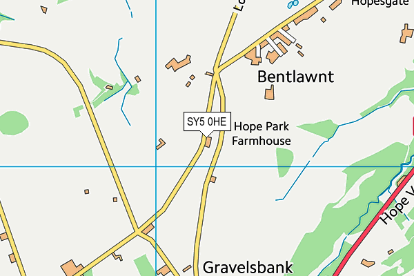 SY5 0HE map - OS VectorMap District (Ordnance Survey) SY5 0HE map - OS VectorMap District (Ordnance Survey)