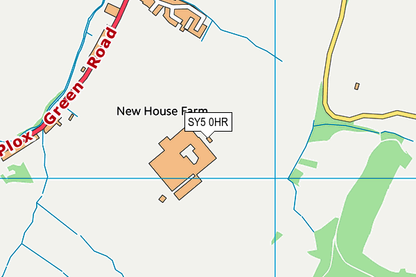 SY5 0HR map - OS VectorMap District (Ordnance Survey) SY5 0HR map - OS VectorMap District (Ordnance Survey)
