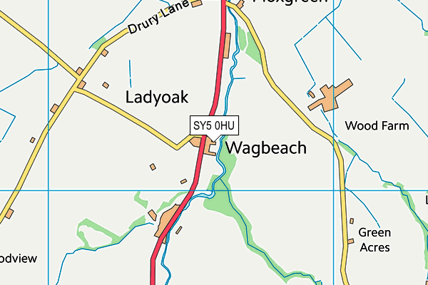 SY5 0HU map - OS VectorMap District (Ordnance Survey) SY5 0HU map - OS VectorMap District (Ordnance Survey)
