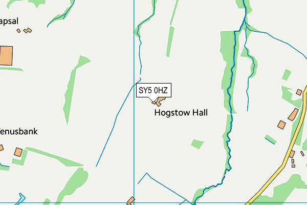 SY5 0HZ map - OS VectorMap District (Ordnance Survey) SY5 0HZ map - OS VectorMap District (Ordnance Survey)