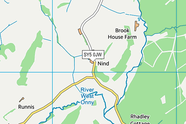 SY5 0JW map - OS VectorMap District (Ordnance Survey) SY5 0JW map - OS VectorMap District (Ordnance Survey)