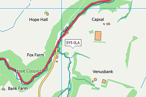 SY5 0LA map - OS VectorMap District (Ordnance Survey) SY5 0LA map - OS VectorMap District (Ordnance Survey)