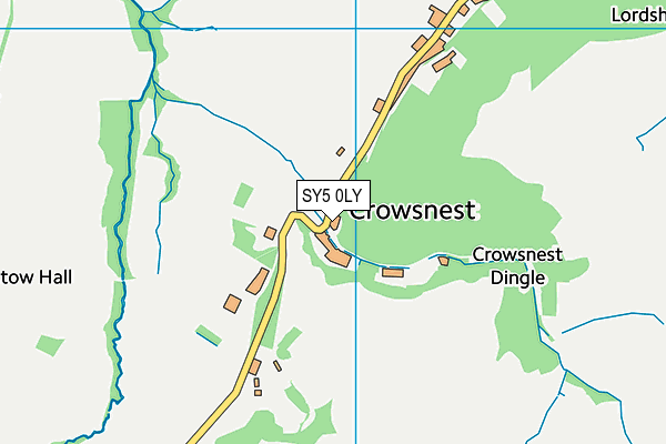SY5 0LY map - OS VectorMap District (Ordnance Survey) SY5 0LY map - OS VectorMap District (Ordnance Survey)